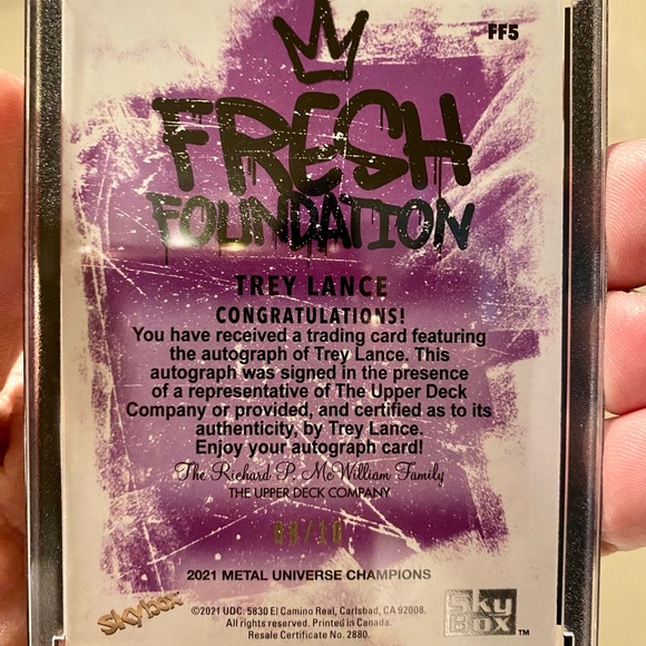 TREY LANCE SKYBOX GOLD METAL AUTO ROOKIE - Picture 5 of 5